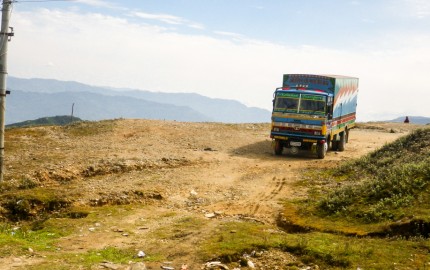 Bus from Kathmandu to Shivalaya